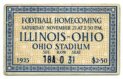 Philadelphia Eagles 11/22/1959 ORIGINAL NFL ticket vs Los Angeles Rams